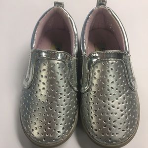 Silver Toddler Flats/Slip Ons